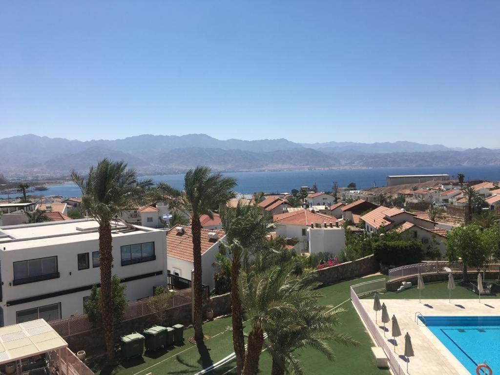 Villa With Heated Pool And Jacuzzi Sea View 300M Front Of The Beach Eilat Exteriör bild